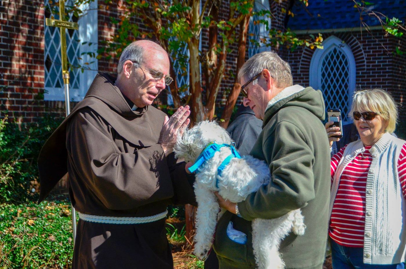 Dr. Hayes in the habit of the Anglican Society of St. Francis